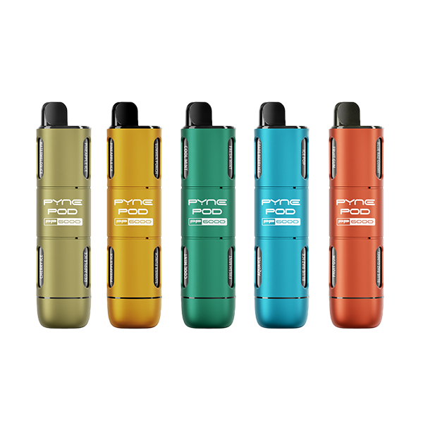 20mg Pyne Pod PP6000 6 In 1 Disposable Vape Pod Kit 3600 Puffs