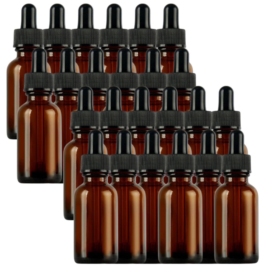 Bulk Empty Amber Glass Tincture Bottles 30ml