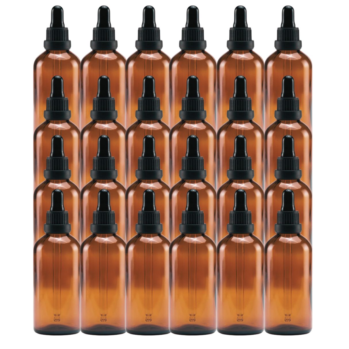 Bulk Empty Amber Glass Tincture Bottles 100ml