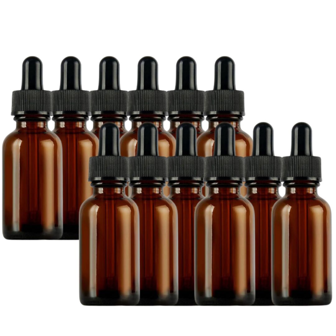 Bulk Empty Amber Glass Tincture Bottles 30ml
