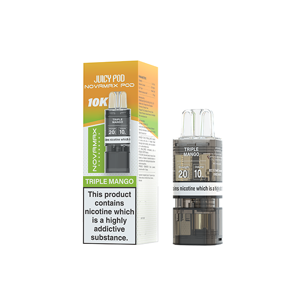 20mg Juicy Pod Novamax Prefilled Pods 10000 Puffs - 1 Pcs