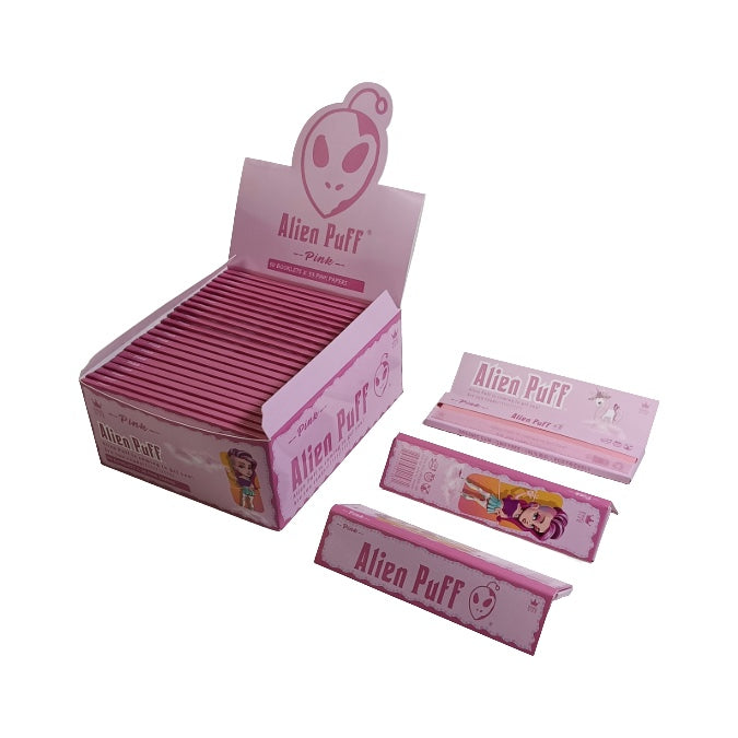 Alien Puff Pink King Size Papers50 Booklets (HP2103-50)