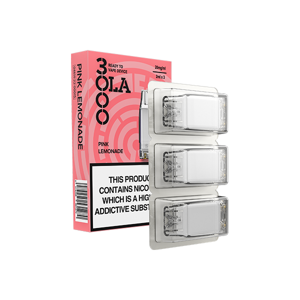20mg SMPO Ola 3000 Prefilled Pods 2ml 1800 Puffs - 3 Pcs
