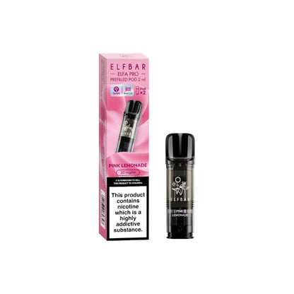 ELF Bar ELFA Pro 20mg Replacement Prefilled Pods 2ml 1200 Puffs - 2 Pcs