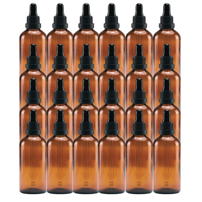 Bulk Empty Amber Glass Tincture Bottles 100ml