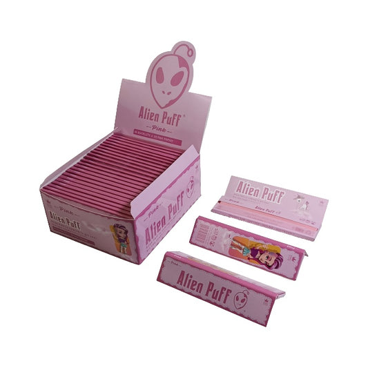 Alien Puff Pink King Size Papers50 Booklets (HP2103-50)