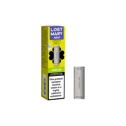 20mg Lost Mary 4in1 Prefilled Pods 1200 Puffs - 2 Pcs