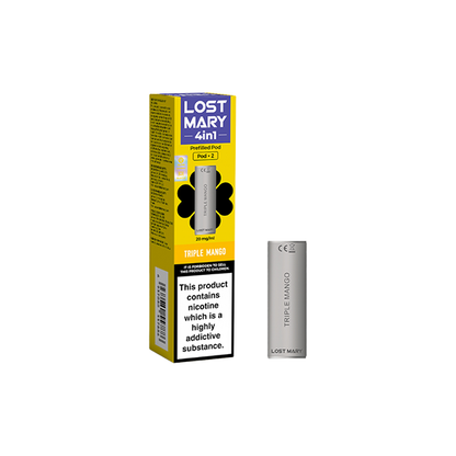 20mg Lost Mary 4in1 Prefilled Pods 1200 Puffs - 2 Pcs