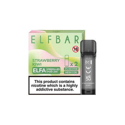 ELF Bar ELFA 20mg Replacement Prefilled Pods 2ml 1200 Puffs - 2 Pcs
