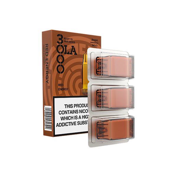 20mg SMPO Ola 3000 Prefilled Pods 2ml 1800 Puffs - 3 Pcs